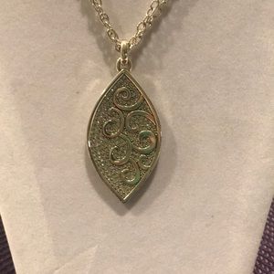 Brighton 2-Sided Crystal Leaf Necklace